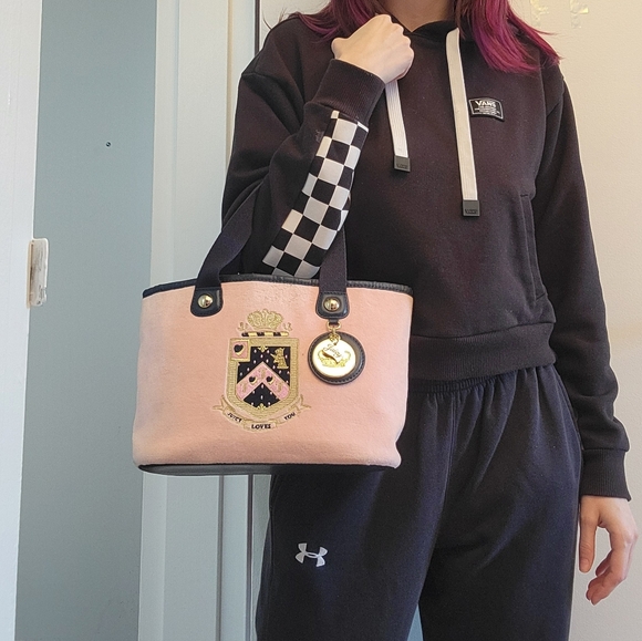 Vintage Juicy Couture Pink Velour Bag - Picture 15 of 16